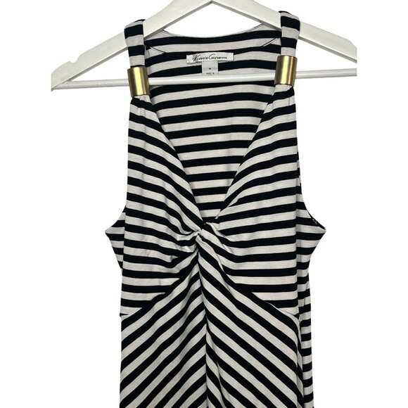 Kenneth Cole Black White Striped Sleeveless Sundress Women’s Medium - Picture 3 of 13
